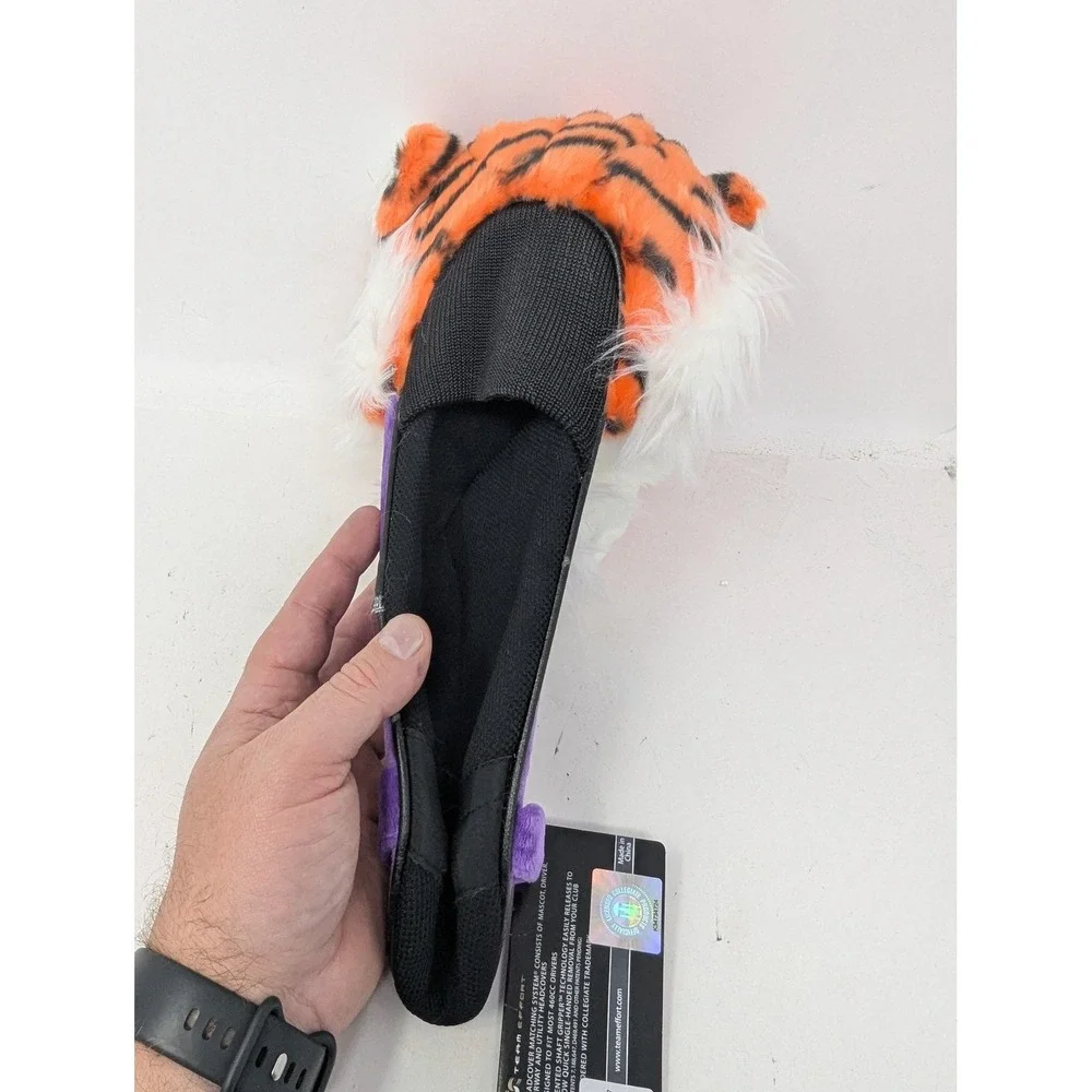 Clemson Tigers Mascot Golf Driver Club Headcover NCAA Golf Shaft Gripper Purple